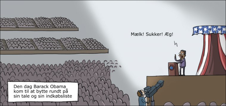 Tale vs. indkøbsliste