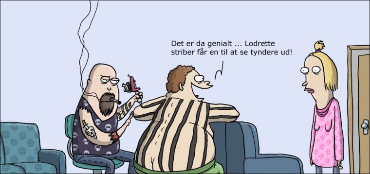 Lodrette striber slanker