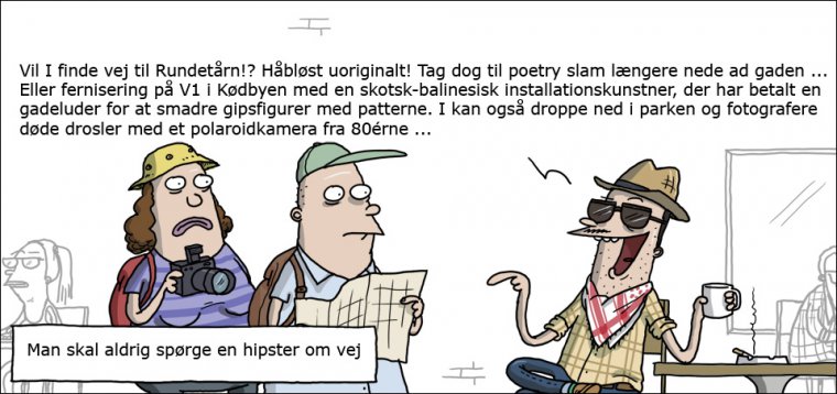 Spørg aldrig en hipster om vej