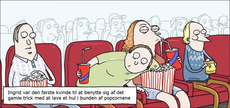 Det gamle popcorntrick