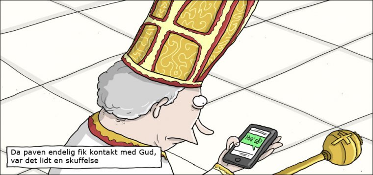 Paven får kontakt til Gud
