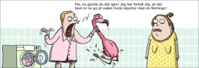 Vasket flamingo