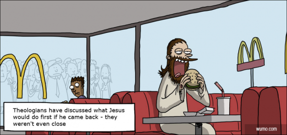 What would Jesus do on his first day back on Earth?