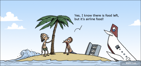 Airplane food ...