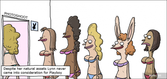 Lynn never got into Playboy