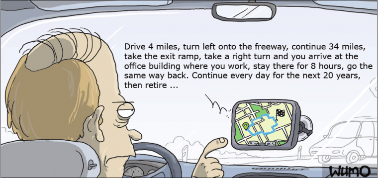 The depressing GPS