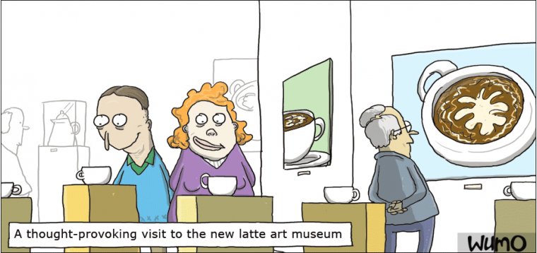 The latte art museum