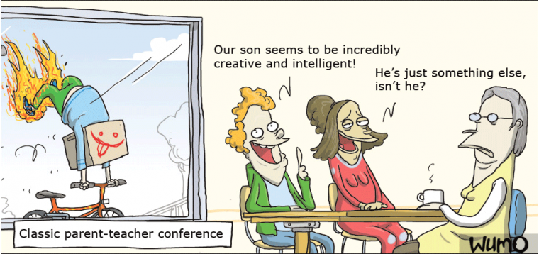 Classic parent-teacher conference