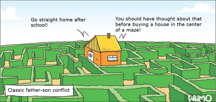 A house in a maze