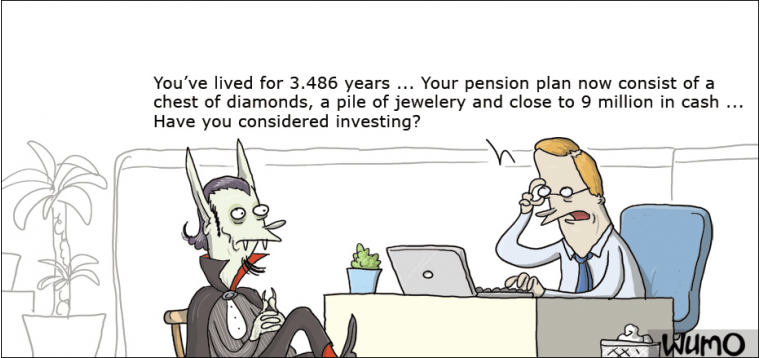 Pension plan for a vampire