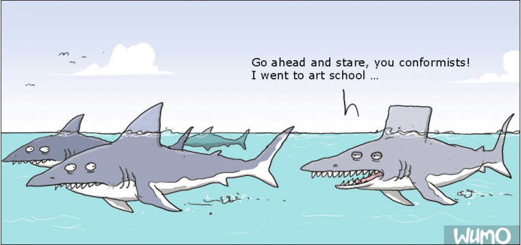Art school shark