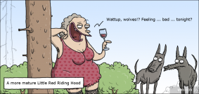 A more mature Little Red Riding Hood