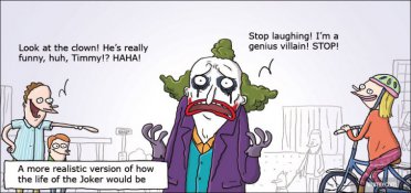 The Joker is ridiculed