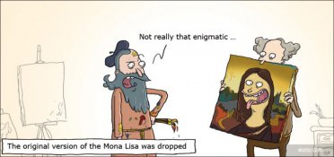 The first Mona Lisa was dropped