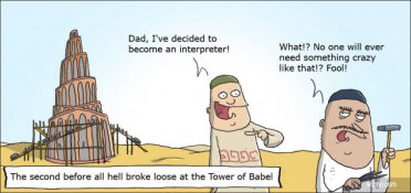 The Tower of Babel strip