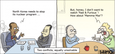 Two conflicts, equally unsolvable