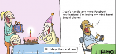 Birthdays then and now