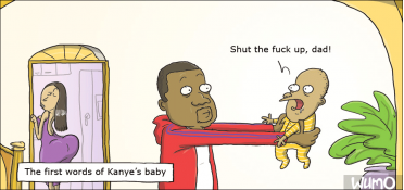 The first words of Kanye's baby