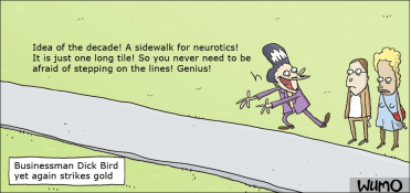 A sidewalk for neurotics