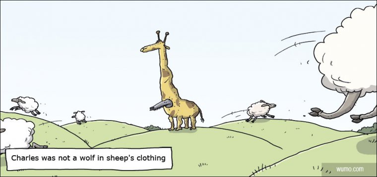 Wolf in sheep's clothing gone wrong