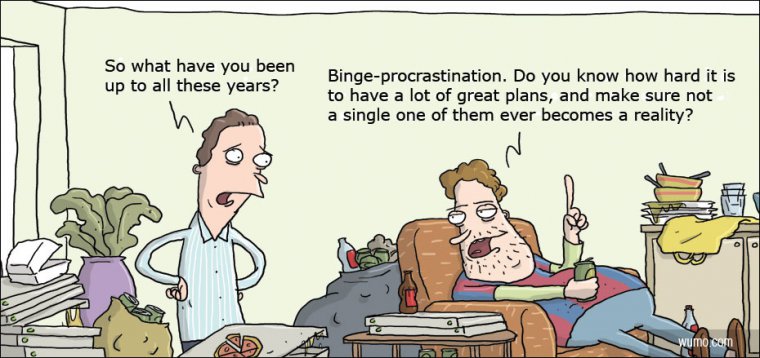 Binge-procrastination