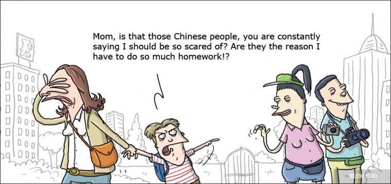 You scare us, China!
