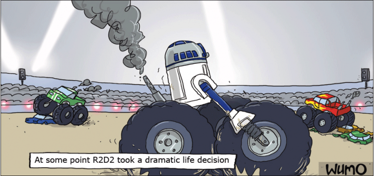 R2D2 has made a dramatic life decision
