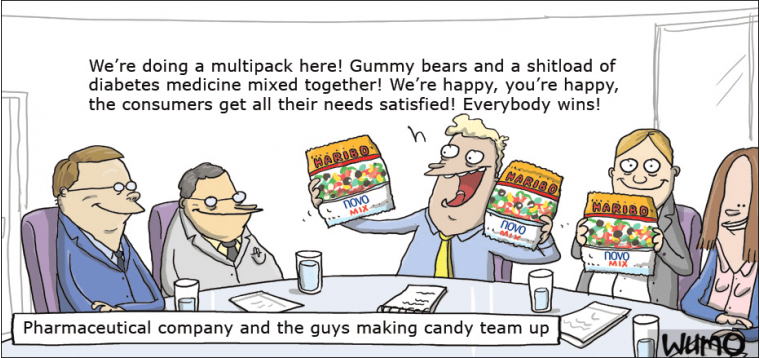Gummy bears/diabetes medicine