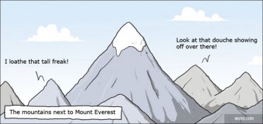 Envious mountains