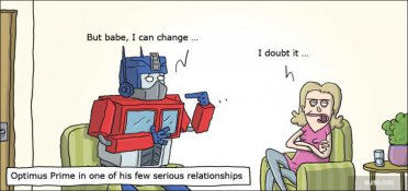 Optimus Prime in a serious relationship